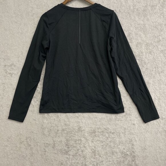 NEW Mondetta Women's M Active Long Sleeve Top Black Semi-Fitted - Picture 3 of 9
